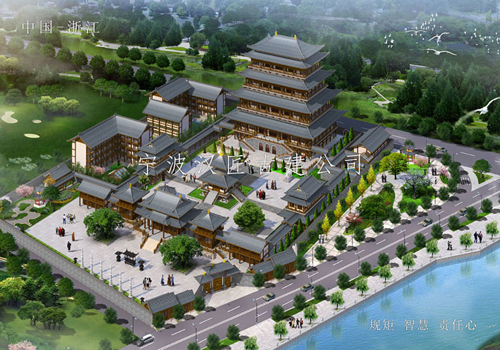 寧波仿古寺廟設計施工,仿古建筑裝修的優質合作伙伴之選
